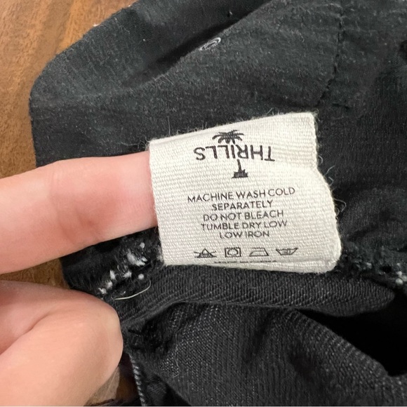 Thrills Thelma Short Faded Black Cut Off Size W 22 - Picture 10 of 13